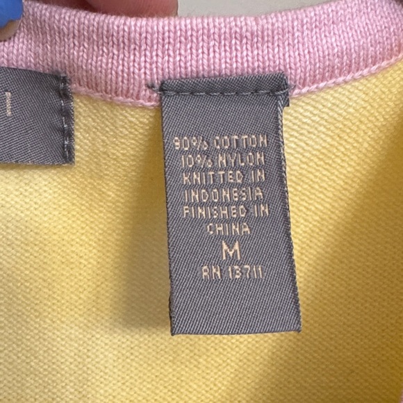 Kate Hill Yellow and Pink Women's Top - Picture 3 of 5